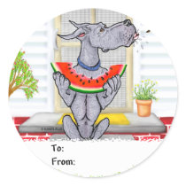 Great Dane SPIT Blue Sticker