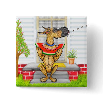 Great Dane SPIT Brindle Pinback Buttons