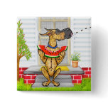 Great Dane SPIT Brindle Pinback Buttons
