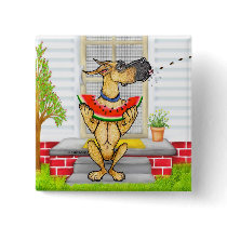Great Dane SPIT Fawn Pinback Buttons