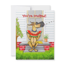 Great Dane SPIT Fawn Invitations