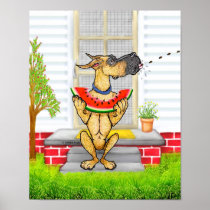 Great Dane SPIT Fawn posters