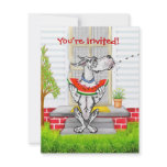 Great Dane SPIT Harlequin Personalized Invitation