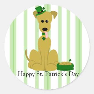 Great Dane - St. Patrick Sticker
