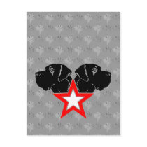 Great dane star Head Post Card