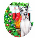 Great Dane Stockings Harlequin t-shirts