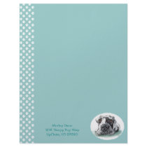 Great Dane Taped Up Merle Letterhead Template