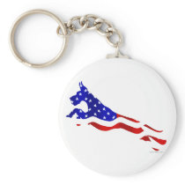 Great Dane USA Flag Jumper Keychain