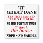 Great Dane Walking Answers Magnet