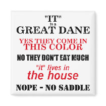 Great Dane Walking Answers Magnet