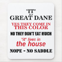 Great Dane Walking Answers Mouse Mat