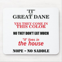 Great Dane Walking Answers Mouse Pads