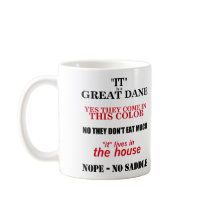 Great Dane Walking Answers Mugs