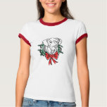 Great Dane with Christmas Wreath T Shirt