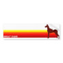 Great Dane With Stripes Bumper Sticker