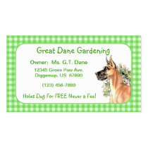 Great DaneFawn Floral Business Cards business cards