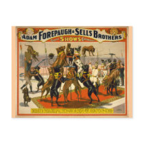 Great Danes / Dogs Circus Poster postcards by ZephyrusBooks Great Danes / Dogs Circus Poster postcards