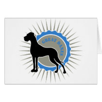 Great Danes - Star, Dane Greeting Cards