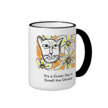 Great Day to Smell the Daisies-Esther Nowell Coffee Mugs