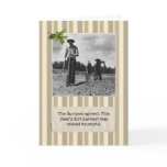 Great Depression Dirt Farmer Holiday Card