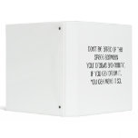 Great, "Dreams and Reality" quote 3 Ring Binder