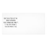 Great, "Dreams and Reality" quote Customized Photo Card
