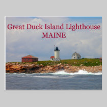 Great Duck Island Lighthouse, Maine Postcard postcards