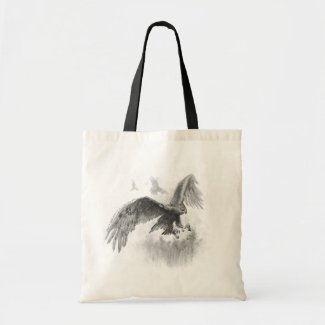 Great Eagles Sketch Canvas Bags