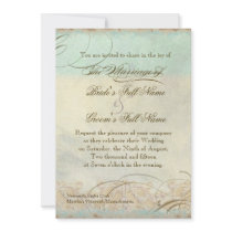 Great Egret Coastal Beach - Wedding Invitation