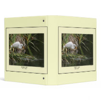 Great Egret Habitat Avery Binder by farmer77 Great Egret Habitat Avery Binder
