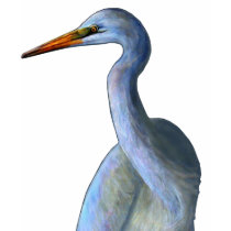 Great Egret T-Shirt For Her - Light Shirt by Artinua Great Egret T-Shirt For Her - Light Shirt