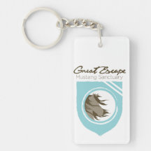 Great Escape Mustang Sanctuary Keychain Rectangular Acrylic Keychains
