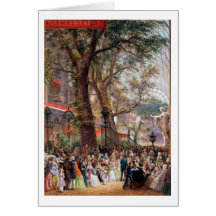 Great Exhibition, 1851: interior Greeting Cards