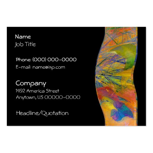 Great Expectations Abstract Profile Card Business Cards