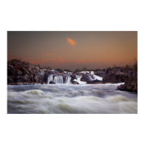 Great Falls at dusk posters