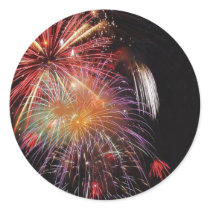 Great Fireworks Night Round Sticker