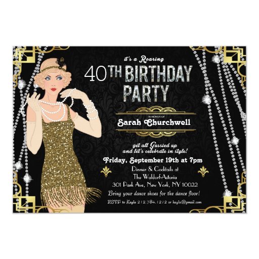 great gatsby invitation template free