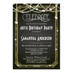 Great Gatsby Birthday invitation / Art Deco invite