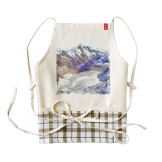 Great glacier in the Swiss Alps.jpg Zazzle HEART Apron