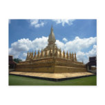 great gold stupa laos post card