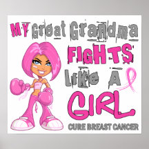 Great Grandma Fights Like Girl Breast Cancer 42.9. Poster