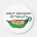 Great Grandma of Triplets Magnets