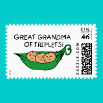 Great Grandma of Triplets stamps
