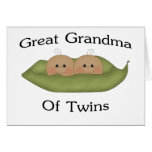 Great Grandma Of Twin Greeting Card