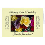Great-grandma's 100th birthday greeting cards