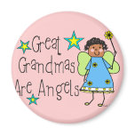 Great Grandmas Are Angels Gifts (Afro-American) Refrigerator Magnets