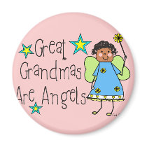 Great Grandmas Are Angels Gifts (Afro-American) Refrigerator Magnets