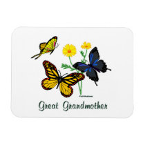 Great Grandmother Butterflies Rectangle Magnet