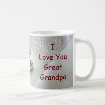 Great Grandpa Christmas - I Love You Penguin Mugs