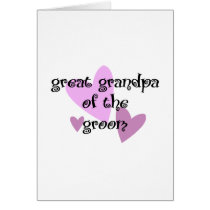 Great Grandpa of the Groom cards
